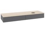 Villeroy & Boch Waschtischunterschrank Antao L16_5 1600x190x500mm mit Beleuchtung mit Struktur FK/AP L16153GK