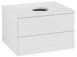 Villeroy & Boch Waschtischunterschrank Antao L18_1 600x360x500mm mit Beleuchtung mit Struktur FK/AP: L18110GF