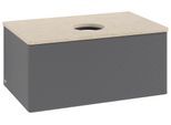 Villeroy & Boch Waschtischunterschrank Antao L30_1 800x360x500mm mit Beleuchtung mit Struktur FK/AP: L30113GK