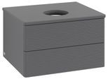 Villeroy & Boch Waschtischunterschrank Antao L18_1 600x360x500mm mit Beleuchtung mit Struktur FK/AP: L18110GK