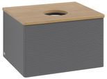 Villeroy & Boch Waschtischunterschrank Antao L29_1 600x360x500mm mit Beleuchtung mit Struktur FK/AP: L29111GK