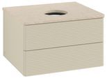 Villeroy & Boch Waschtischunterschrank Antao L18_1 600x360x500mm mit Beleuchtung mit Struktur FK/AP: L18113HJ