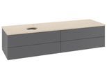 Villeroy & Boch Waschtischunterschrank Antao L26_5 1600x360x500mm mit Beleuchtung mit Struktur FK/AP L26153GK