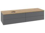 Villeroy & Boch Waschtischunterschrank Antao L26_5 1600x360x500mm mit Beleuchtung mit Struktur FK/AP L26151GK