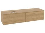 Villeroy & Boch Waschtischunterschrank Antao L37_1 1600x360x500mm mit Beleuchtung mit Struktur FK/AP L37111HN