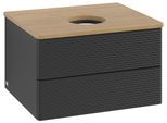 Villeroy & Boch Waschtischunterschrank Antao L18_1 600x360x500mm mit Beleuchtung mit Struktur FK/AP: L18111PD