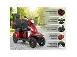 E-Seniorenmobil Vista Quarter-1L, Lithium-Akku, 4-Rad, 60V, 1000 Watt, Rot