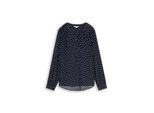 TOM TAILOR Damen Bluse aus Viskose, blau, Gepunktet, Gr. 44