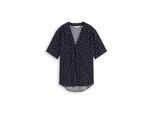 TOM TAILOR Damen Bluse mit Punktemuster, blau, Gepunktet, Gr. 44