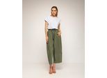 Rechte broek met zakken en elastische taille