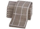 Gaestehandtuecher ROSS "Überkaro 9032", beige (flanell, champagner), B:30cm L:50cm, Frottier, Frottier, Handtücher, Gaestehandtuecher, 100% Baumwolle, made in Germany