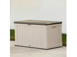 Kissenbox, Grau, Kunststoff, 128x67x64 cm, rostfrei, UV-beständig, wetterfest, Gasdruckfeder, Aufbewahrung & Schutzhüllen, Gartenboxen