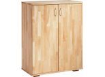Carryhome Aktenschrank, Kernbuche, Holz, Kernbuche, massiv, 1 Fächer, 73x90x38 cm, Typenauswahl, Arbeitszimmer, Aktenschränke