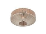 Trio Leuchten Deckenleuchte, Beige, Weiß, Textil, Metall, 31 cm, Lampen & Leuchten, Innenbeleuchtung, Leuchten nach Räumen, Bürolampen