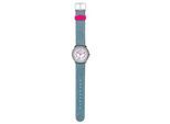 Quarzuhr SCOUT "The Darling Collection", blau (blau, weiß), Armbanduhren, Kinder, Quarzuhr, Armbanduhr, Kinderuhr, Geschenkidee, Schulanfang, Mädchen, Glitzer