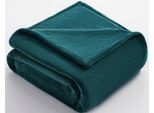 Wohndecke OTTO HOME "Tianna", grün (petrol), B:150cm L:200cm, Polyester, Wohndecken, Wohndecke, weiche Kuscheldecke,150x200cm, leicht & kompakt, pflegeleicht, premium