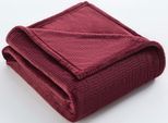 Wohndecke BRUNO BANANI "Shakira", bordeaux, B:150cm L:200cm, Polyester, Wohndecken, Wohndecke, Weiche Kuscheldecke mit Prägedruck in Waffeloptik, 150x200 cm