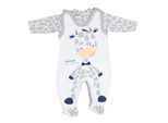 Strampler TUPTAM "Set Baby Unisex Strampler-Set mit Aufdruck Spruch 2-tlg", Mädchen, Gr. 62, N-Gr, orange (giraffe), Obermaterial: 100% Baumwolle CO., Overalls