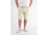 Chinoshorts LERROS "Kurze Chino aus Baumwollmix in großen Größen", Herren, Gr. 46, bone weiß, 74% Baumwolle, 24% Polyester, 2% Elasthan, Hosen Chinoshorts
