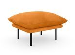 Polsterhocker OTTO HOME "Stine", gold (goldfarben), B:70cm H:43cm T:65cm, Struktur (100% Polyester);Struktur weich (85% Polyester/15% Nylon);Samtoptik (100% Polyester), Hocker, Polsterhocker, Besonderes Design durch Kissenoptik und Keder