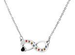 Kette ohne Anhänger ADELIA´S "Halskette mit Anhänger – Unendlichkeitszeichen aus Edelstahl", bunt (silber), Halsketten, Damen, 43cm, Edelstahl, Ideal zum Verschenken – schlicht und stilvoll