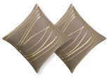 Kissenbezug OTTO HOME "Prag", braun (taupe), B:50cm L:50cm, Polyester, Obermaterial: 100% Polyester, Kissenbezüge, Kissenbezug