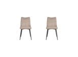 LABEL51 - Eetkamerstoel Riv - Beige - 59x47x88cm - Set van 4