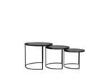LABEL51 - Salontafel Set Tres - Zwart - 55x55x45cm