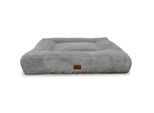 Petliving orthopädisches Hundebett Mila extra weich XXL 120 x 100 cm hellgrau