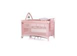 Chipolino Reisebett Luna 2 Ebenen Wickelauflage klappbar Spielbogen Faltmatratze rosa pink