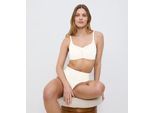 Bügel-BH TRIUMPH "Shape Smart P", Damen, Gr. 3, N-Gr, ecru weiß, Microtouch, Obermaterial: 51% Polyamid, 25% Polyester, 24% Elasthan, BHs Bügel-BH, glättend und schmeichelnd