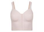 Entlastungs-BH SUSA "Vorderverschluss BH London", Damen, Gr. 80, Cup D, beige (sand), Stoff, Obermaterial: 75% Polyamid PA. 25% Elasthan EL., BHs Entlastungs-BH