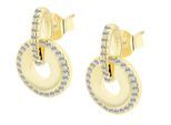 Kettenanhänger ADELIA´S "Anhänger – Anhänger aus 925 Silber mit Zirkonia", gold, Schmuckanhänger, Damen, Silber 925 (Sterlingsilber), Kettenanhänger, Perfekt als Geschenk zum einen besonderen Tag