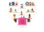 Livetastic , Weiß , Holzwerkstoff , 9 Fächer , 54x51x19 cm , erweiterbar, Toniebox und tonies®-Figuren kompatibel , Kinder- & Jugendzimmer, Kinderregale, Kinderregale