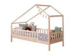 Livetastic , Naturfarben , Holz , Birke,Kiefer , Schichtholz,massiv , H2 , 90x200 cm , transformierbar, nur für Rollroste geeignet, bodentiefer Einstieg , Kinder- & Jugendzimmer, Kinderbetten, Hausbetten
