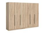 Livetastic , Sonoma Eiche , Holzwerkstoff , Holzoptik , 8 Fächer , 240x181x52 cm , FSC MIX , in verschiedenen Größen erhältlich ,