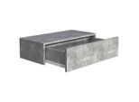 Livetastic , Grau , Holzwerkstoff , 1 Schublade(n) Schubladen , 60x15x30 cm , hängend ,