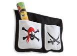 Livetastic , Schwarz, Weiß , Textil , Pirat , 2 Fächer , 56x32x2 cm , Kinder- & Jugendzimmer, Kinderbetten, Kinderbett-Zubehör