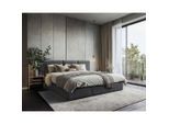 Livetastic , Anthrazit , Holz, Textil, Holzwerkstoff , H3 , 7-Zonen , 270x200 cm , Bettkasten, gepolstertes Kopfteil, Stoffauswahl, in verschiedenen Größen erhältlich , Schlafzimmer, Betten, Familienbetten