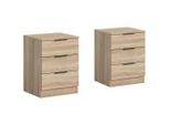 Livetastic , Sonoma Eiche , Holzwerkstoff , Holzoptik , 6 Schublade(n) Schubladen , 45x60x40 cm , FSC MIX , Schlafzimmer, Nachtkästchen