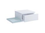 Livetastic , Weiß , Glas, Holzwerkstoff , 1 Schublade(n) Schubladen , 48x15x28 cm ,