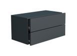 Livetastic , Anthrazit , Holzwerkstoff , 2 Schublade(n) Schubladen , 60x30x32 cm , hängend ,