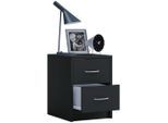 Livetastic , Schwarz , Holzwerkstoff , 2 Schublade(n) Schubladen , 35x40x35 cm , erweiterbar ,