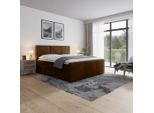 Livetastic , Braun , Metall, Kunststoff, Textil, Karton, Holzwerkstoff , Hartholz, teilmassiv,teilmassiv, Hartholz , H3 + H4 , 180x200 cm , Bettkasten, Matratze ,