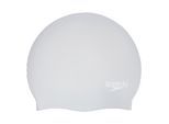 Speedo Unisex Zwemuts Lang Haar voor Volwassenen (Zilver/Wit)