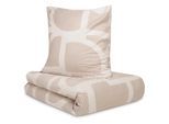 Bettwäsche BUGATTI "Satinbettwäsche bugatti", beige, B/L: 155cm x 220cm, 1 Stk., 1 Stk., Mako-Satin, B/L: 80cm x 80cm, 2 Stk., Mako-Satin, Obermaterial: 76% Baumwolle, 24% Polyester, Bettwäsche, Bettwäsche, mit abstraktem Muster
