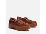 Bootsschuh TIMBERLAND "STONE STREET BUCKLE SHOE", Damen, Gr. 38, braun (rst full grain), Leder, Schuhe Bootsschuh, Buckle Schuh aus Timberland Premium Leder
