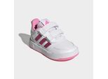 Sneaker ADIDAS SPORTSWEAR "TENSAUR SPORT 3.0 FÜR BABYS UND KLEINKINDER", Mädchen, Gr. 27, pink (cloud weiß, bliss pink, grau two), Synthetik, Textil, Schuhe Sneaker, für Kinder, mit Klettverschluss