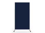 Magnetoplan mobile Moderationstafel VarioPin White, Hoch-/Querformat, 2-seitig nutzbar, B 1000 x H 1800 mm, Filz/Aluminium, blau/weiß