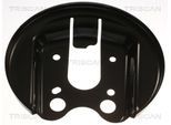 TRISCAN Spritzblech, Bremsscheibe 812528209 Hinterachse für Peugeot
